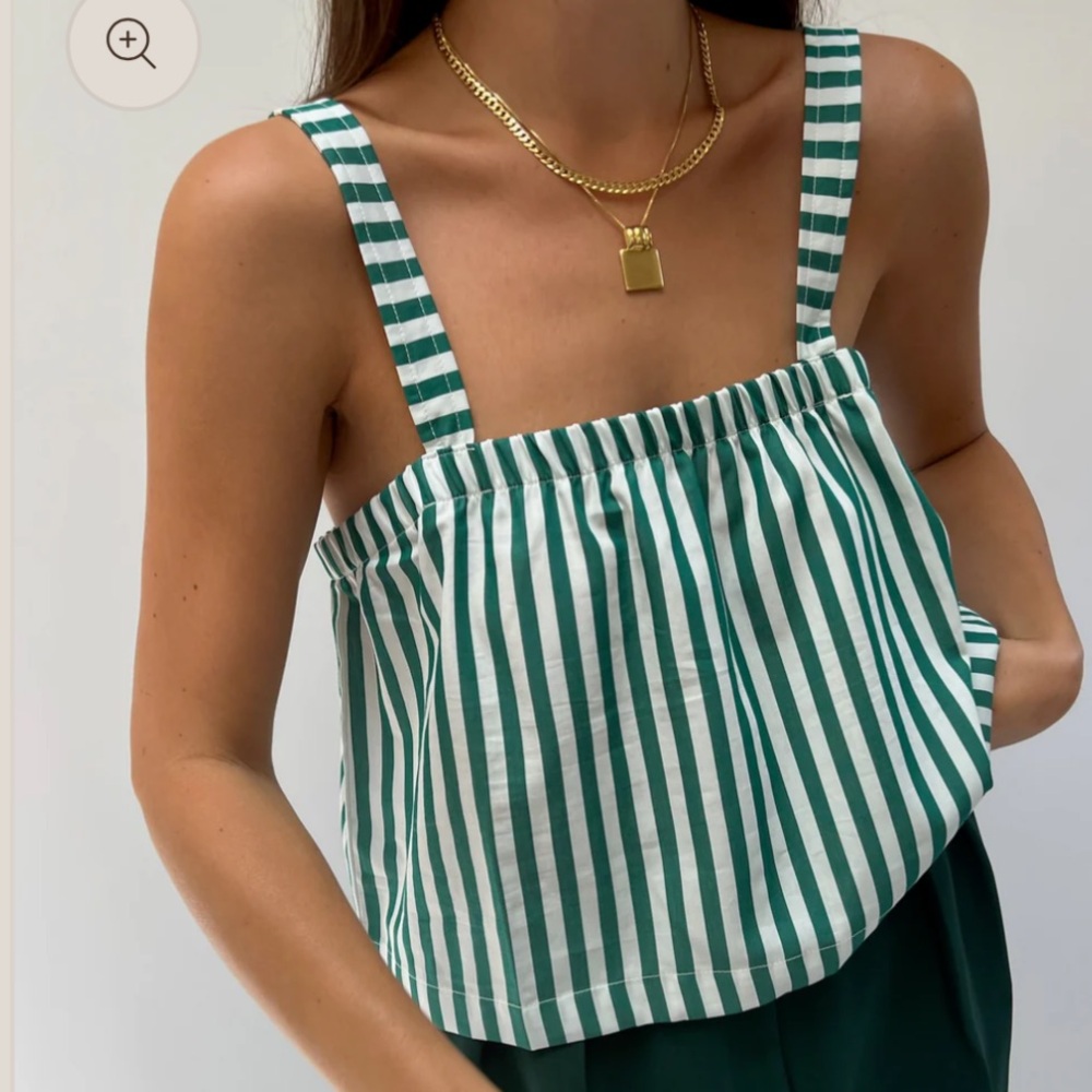 NA NIN SABINA STRIPED POPLIN TOP
